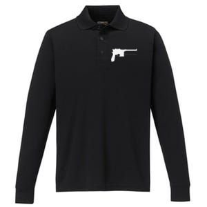 Mauser C96 Automatic Ww1 German Pistol Gun Performance Long Sleeve Polo