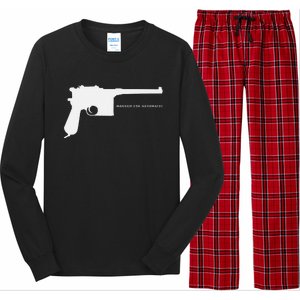 Mauser C96 Automatic Ww1 German Pistol Gun Long Sleeve Pajama Set