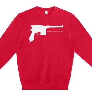 Mauser C96 Automatic Ww1 German Pistol Gun Premium Crewneck Sweatshirt