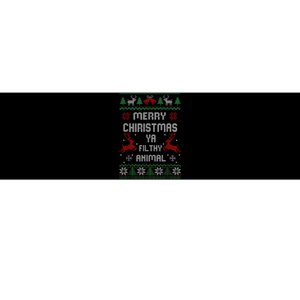 Merry Christmas Animal Filthy Ya Xmas Pajama Bumper Sticker