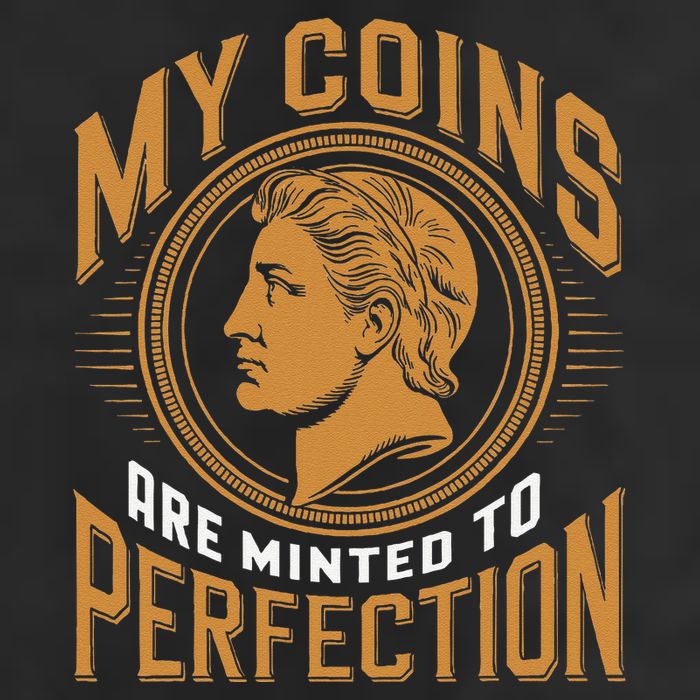 My Coins Are Minted To Perfection Collectible Garment-Dyed Fleece Hoodie