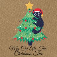 My Cat Ate The Christmas Tree Hilarious Holiday Apparel Cotton Canvas Backpack