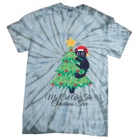 My Cat Ate The Christmas Tree Hilarious Holiday Apparel Tie-Dye T-Shirt
