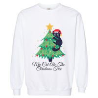 My Cat Ate The Christmas Tree Hilarious Holiday Apparel Garment-Dyed Sweatshirt