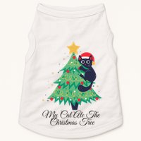My Cat Ate The Christmas Tree Hilarious Holiday Apparel Doggie Tank