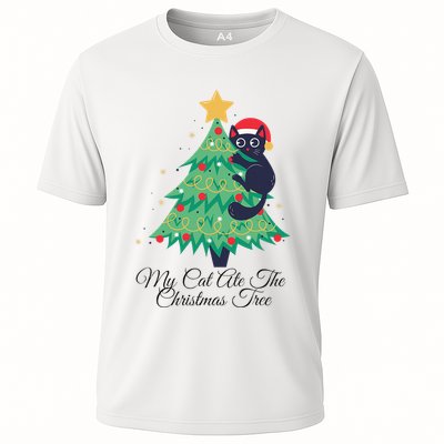 My Cat Ate The Christmas Tree Hilarious Holiday Apparel Performance Shirt
