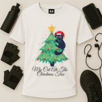 My Cat Ate The Christmas Tree Hilarious Holiday Apparel Performance Shirt