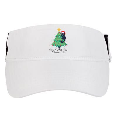My Cat Ate The Christmas Tree Hilarious Holiday Apparel Adult Drive Performance Visor