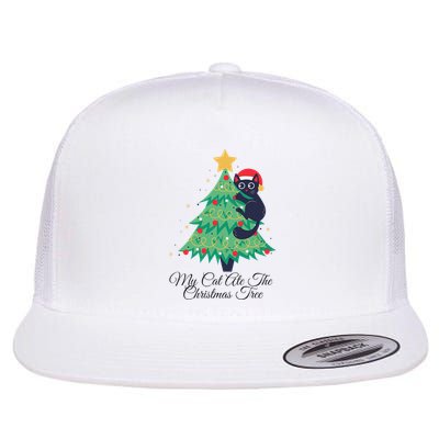 My Cat Ate The Christmas Tree Hilarious Holiday Apparel Flatbill Hat