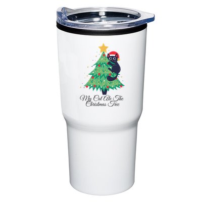 My Cat Ate The Christmas Tree Hilarious Holiday Apparel Tumbler