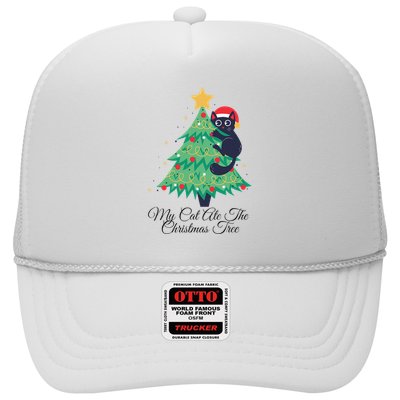My Cat Ate The Christmas Tree Hilarious Holiday Apparel Trucker Hat