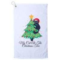 My Cat Ate The Christmas Tree Hilarious Holiday Apparel Golf Towel