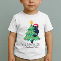 My Cat Ate The Christmas Tree Hilarious Holiday Apparel Toddler T-Shirt