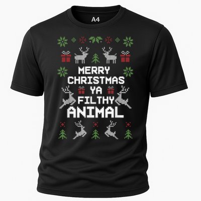 Merry Christmas Animal Filthy Ya Cooling Performance Crew T-Shirt