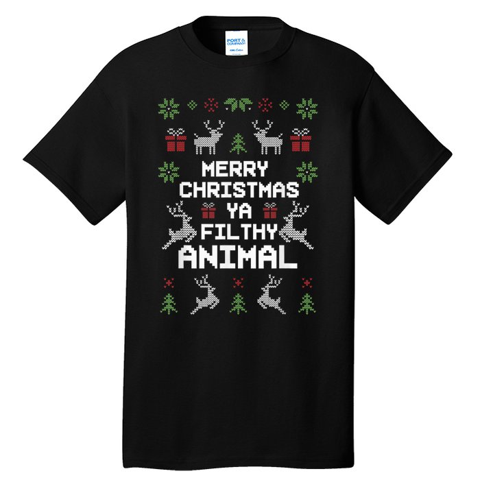 Merry Christmas Animal Filthy Ya Tall T-Shirt