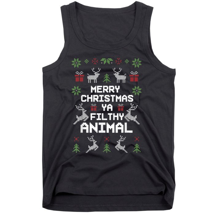 Merry Christmas Animal Filthy Ya Tank Top