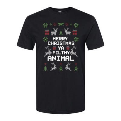 Merry Christmas Animal Filthy Ya Softstyle CVC T-Shirt