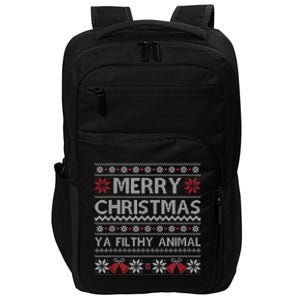 Merry Christmas Animal Filthy Ya Xmas Ugly Christmas Impact Tech Backpack