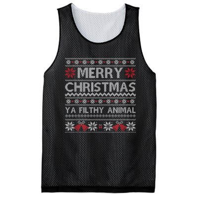 Merry Christmas Animal Filthy Ya Xmas Ugly Christmas Mesh Reversible Basketball Jersey Tank