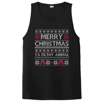 Merry Christmas Animal Filthy Ya Xmas Ugly Christmas PosiCharge Competitor Tank