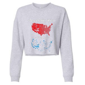 Merry Christmas America Cropped Pullover Crew