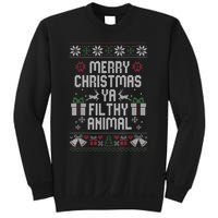 Merry Christmas Animal Filthy Ya Xmas Pajama Sweatshirt