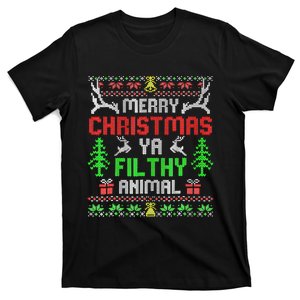 Merry Christmas Animal Filthy Ya Xmas Pajama Family Matching T-Shirt