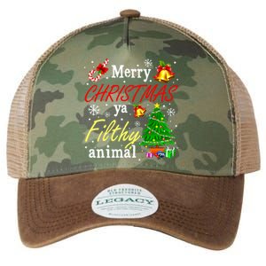 Merry Christmas Animal Filthy Ya Funny Xmas Family Pajama Legacy Tie Dye Trucker Hat