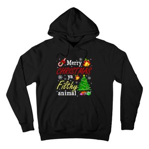 Merry Christmas Animal Filthy Ya Funny Xmas Family Pajama Hoodie