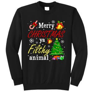 Merry Christmas Animal Filthy Ya Funny Xmas Family Pajama Sweatshirt