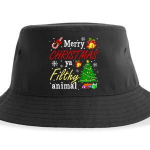 Merry Christmas Animal Filthy Ya Funny Xmas Family Pajama Sustainable Bucket Hat