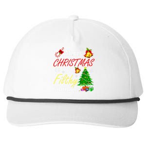 Merry Christmas Animal Filthy Ya Funny Xmas Family Pajama Snapback Five-Panel Rope Hat