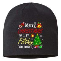 Merry Christmas Animal Filthy Ya Funny Xmas Family Pajama Sustainable Beanie