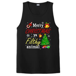 Merry Christmas Animal Filthy Ya Funny Xmas Family Pajama PosiCharge Competitor Tank