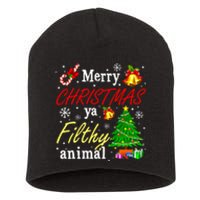 Merry Christmas Animal Filthy Ya Funny Xmas Family Pajama Short Acrylic Beanie