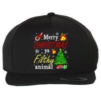 Merry Christmas Animal Filthy Ya Funny Xmas Family Pajama Wool Snapback Cap