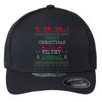 Merry Christmas Animal Filthy Ya Xmas Pajama Family Matching Flexfit Unipanel Trucker Cap