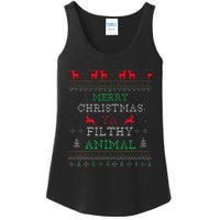 Merry Christmas Animal Filthy Ya Xmas Pajama Family Matching Ladies Essential Tank