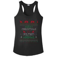 Merry Christmas Animal Filthy Ya Xmas Pajama Family Matching Ladies PosiCharge Competitor Racerback Tank