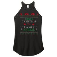 Merry Christmas Animal Filthy Ya Xmas Pajama Family Matching Women's Perfect Tri Rocker Tank