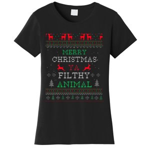 Merry Christmas Animal Filthy Ya Xmas Pajama Family Matching Women's T-Shirt