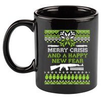 Merry Crisis & A Happy New Fear 11oz C Handle Ceramic Mug