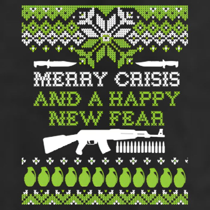Merry Crisis & A Happy New Fear 11oz C Handle Ceramic Mug
