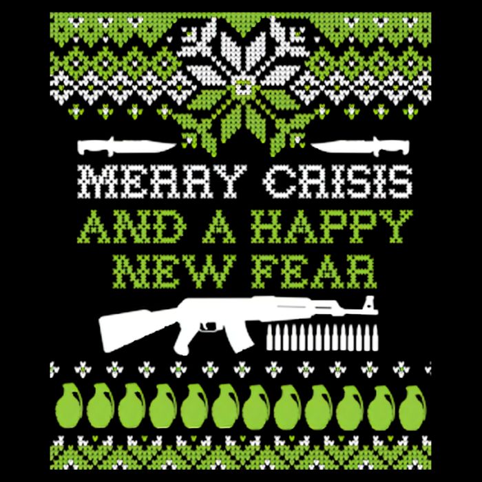 Merry Crisis & A Happy New Fear Cooling Performance Long Sleeve Crew