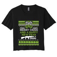Merry Crisis & A Happy New Fear Crop Top