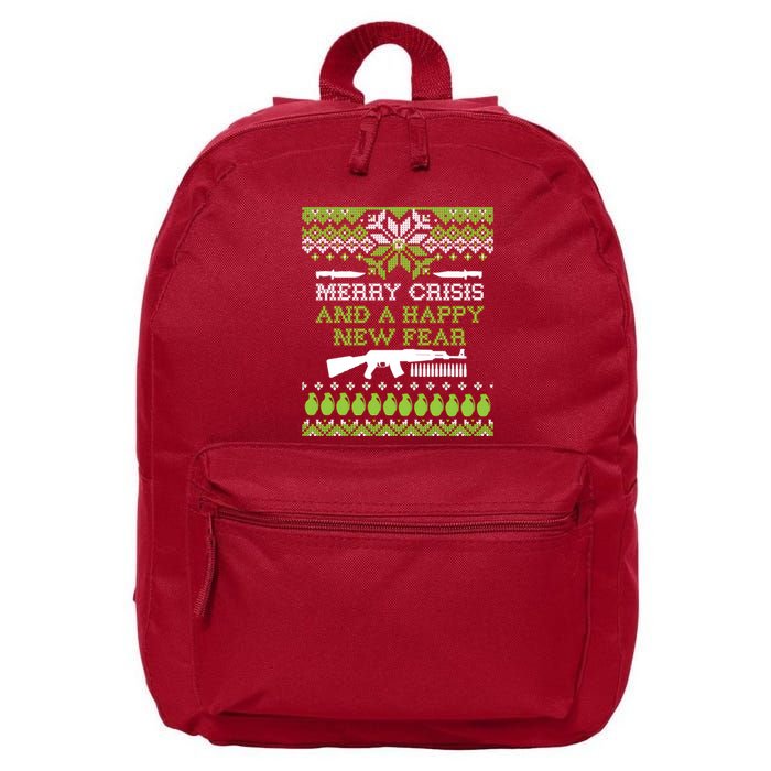 Merry Crisis & A Happy New Fear 16 in Basic Backpack