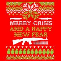 Merry Crisis & A Happy New Fear Mesh Reversible Basketball Jersey Tank