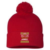 Merry Crisis & A Happy New Fear Pom Pom 12in Knit Beanie