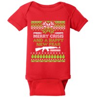 Merry Crisis & A Happy New Fear Baby Bodysuit