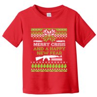 Merry Crisis & A Happy New Fear Toddler T-Shirt